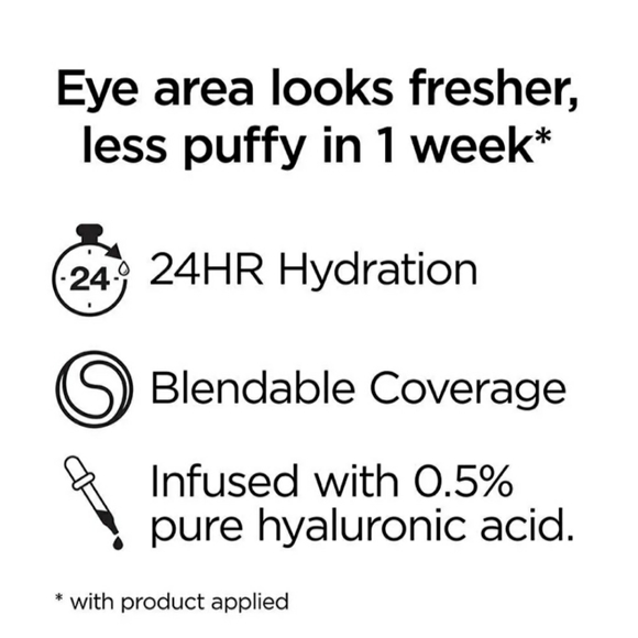 L'Oréal True Match Eye Cream Concealer, 0.5% Hyaluronic Acid, Medium W5-6,0.4 oz - Picture 10 of 13
